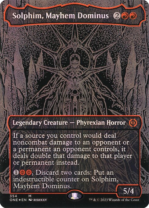 ONE: Solphim, Mayhem Dominus (Oil Slick Raised Foil)