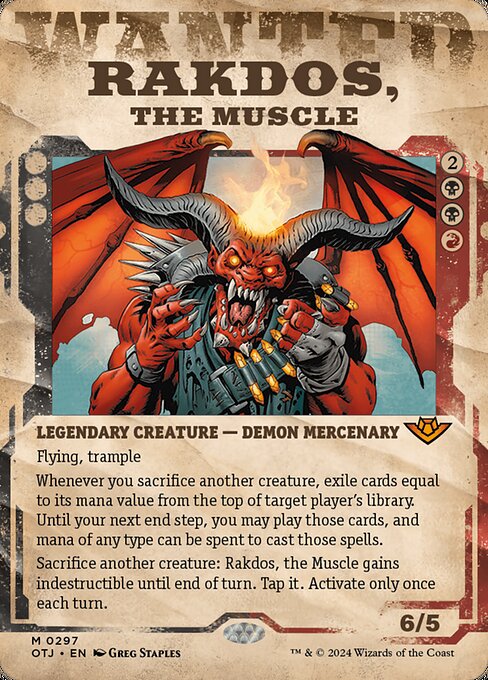 OTJ: Rakdos, the Muscle (Showcase) (Foil)