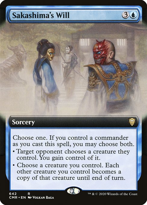 CMR: Sakashima's Will (Extended Art) (Foil)