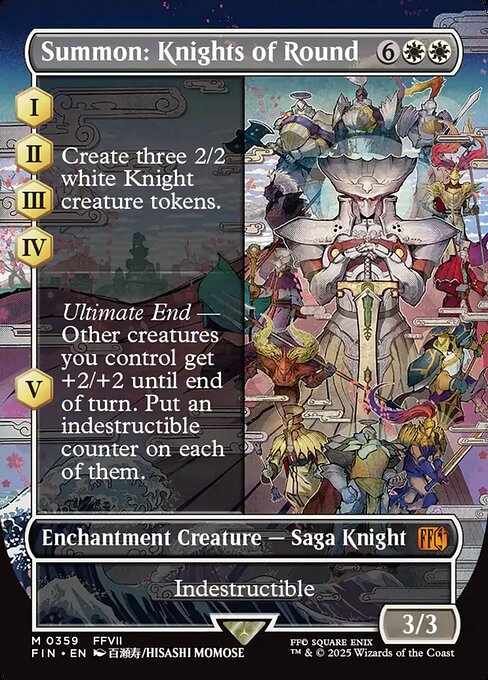 FIN: Summon: Knights of Round (Borderless) (Foil)