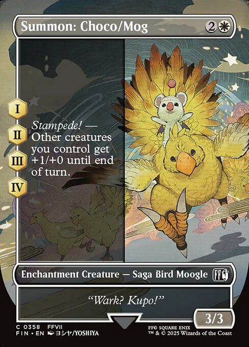 FIN: Summon: Choco/Mog (Borderless) (Foil)
