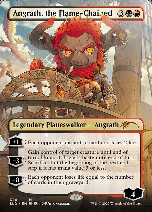 SLD: Angrath, the Flame-Chained (Borderless) (Foil)