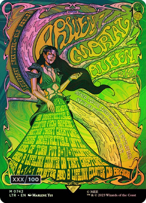 LTR: Arwen, Mortal Queen (Borderless Poster) (Serial Numbered) (Foil)