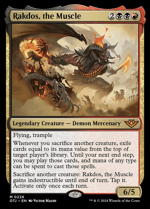 mtg otj cards OTJ: Rakdos, the Muscle