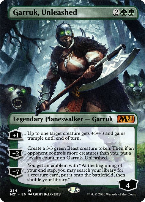 M21: Garruk, Unleashed (Borderless) (Foil)