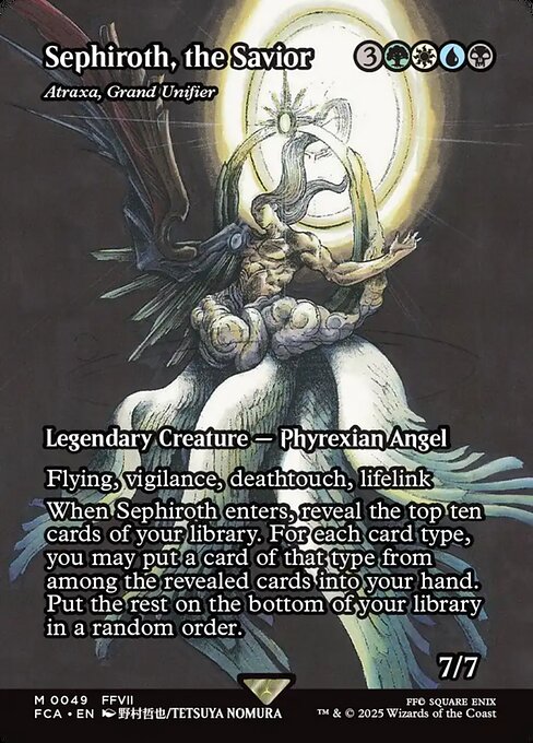 FCA: Sephiroth, the Savior - Atraxa, Grand Unifier (Showcase) (Foil)