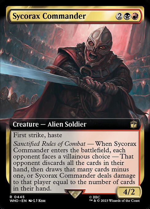 WHO: Sycorax Commander (Extended Art)