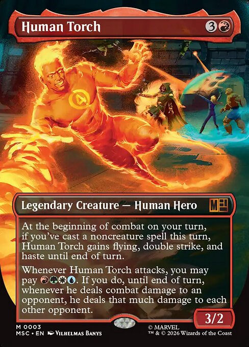 MSC: Human Torch (Borderless) (Foil)
