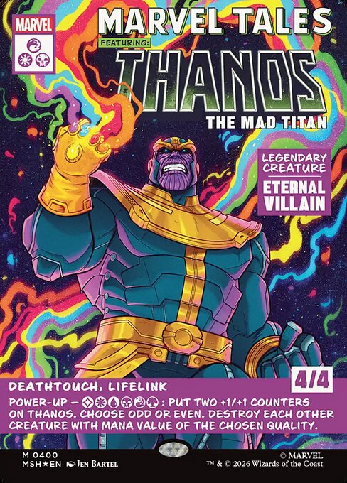 MSH: Thanos, The Mad Titan (Borderless) (0400) (Foil)