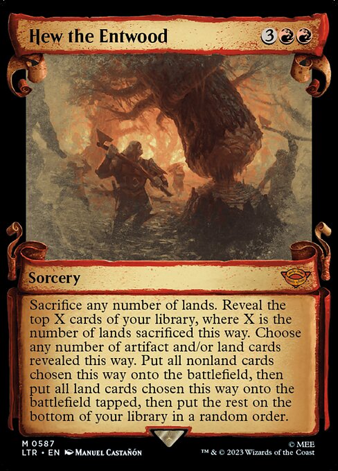LTR: Hew the Entwood (Showcase Scrolls) (Foil)