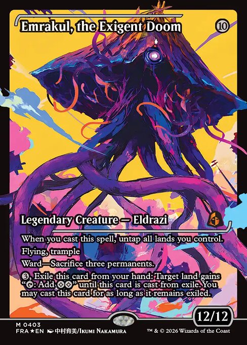 FRA: Emrakul, the Exigent Doom (Showcase) (Foil)