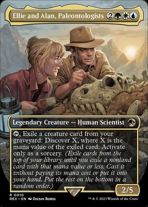REX: Ellie and Alan, Paleontologists (Borderless) (Foil)