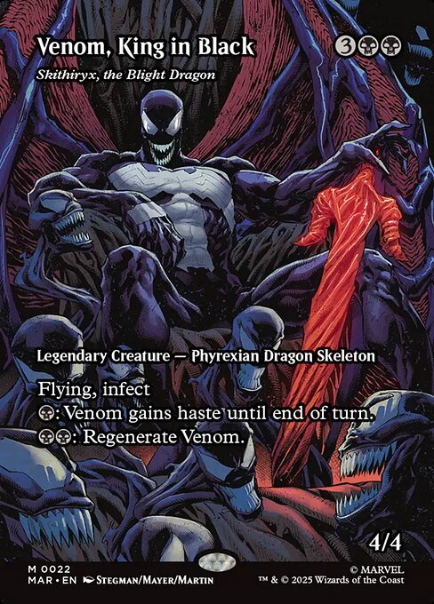 MAR: Venom, King in Black - Skithiryx, the Blight Dragon (Borderless) (Foil)