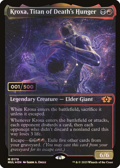 MUL: Kroxa, Titan of Death's Hunger (Serial Numbered) (Foil)