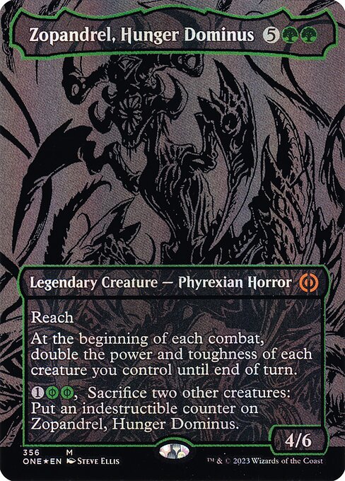 ONE: Zopandrel, Hunger Dominus (Oil Slick Raised Foil)