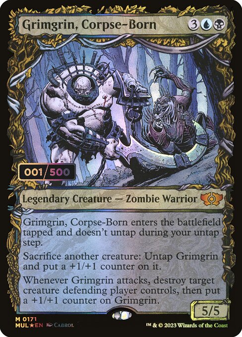 MUL: Grimgrin, Corpse-Born (Serial Numbered) (Foil)