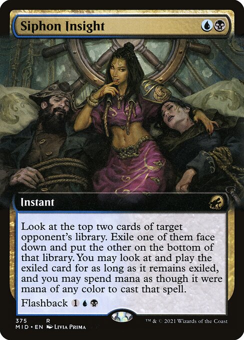 MID: Siphon Insight (Extended Art) (Foil)