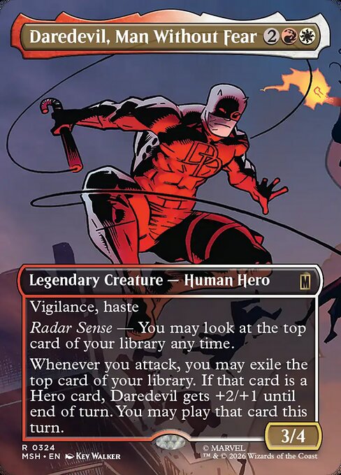 MSH: Daredevil, Man Without Fear (Borderless) (0324) (Foil)