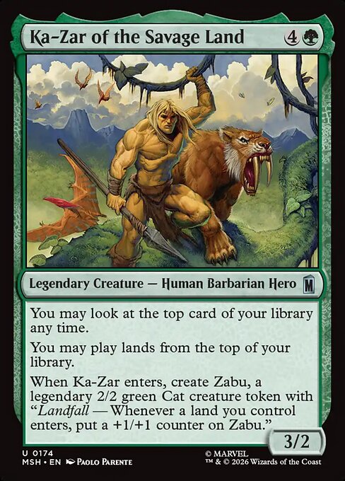 MSH: Ka-Zar of the Savage Land