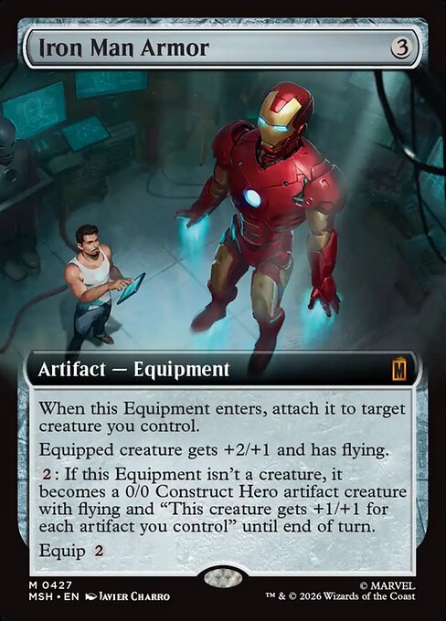 MSH: Iron Man Armor (Extended Art) (Foil)