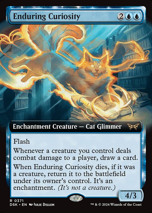 DSK: Enduring Curiosity (Extended Art) (Foil) DSK: Enduring Curiosity (Extended Art) (Foil)