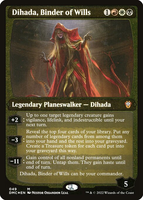 DMC: Dihada, Binder of Wills (Display Commander) - Thick Stock