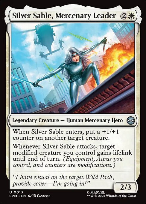 SPM: Silver Sable, Mercenary Leader (Foil)