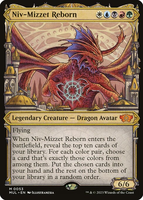 Niv-Mizzet Reborn [Multiverse Legends] Damaged Foil