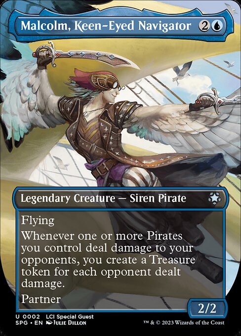 SPG: Malcolm, Keen-Eyed Navigator (Borderless) (Foil)