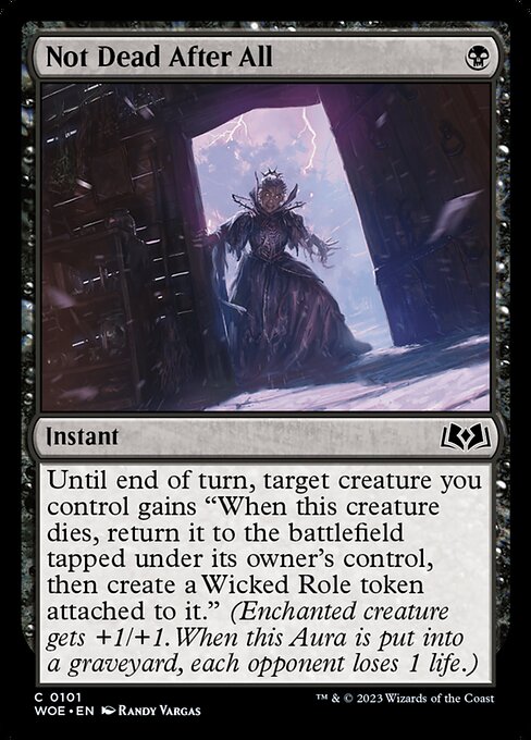 WOE: Not Dead After All