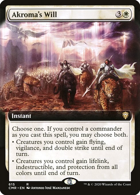 CMR: Akroma's Will (Extended Art) (Foil)