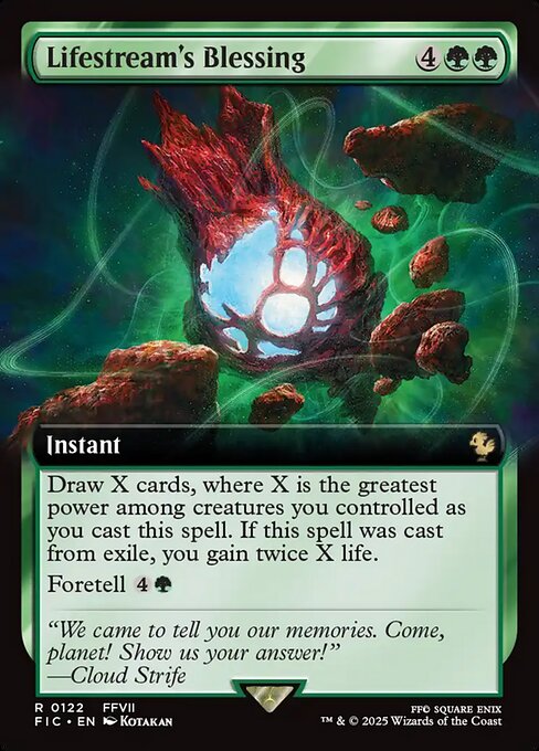 FIC: Lifestream's Blessing (Extended Art) (Foil)