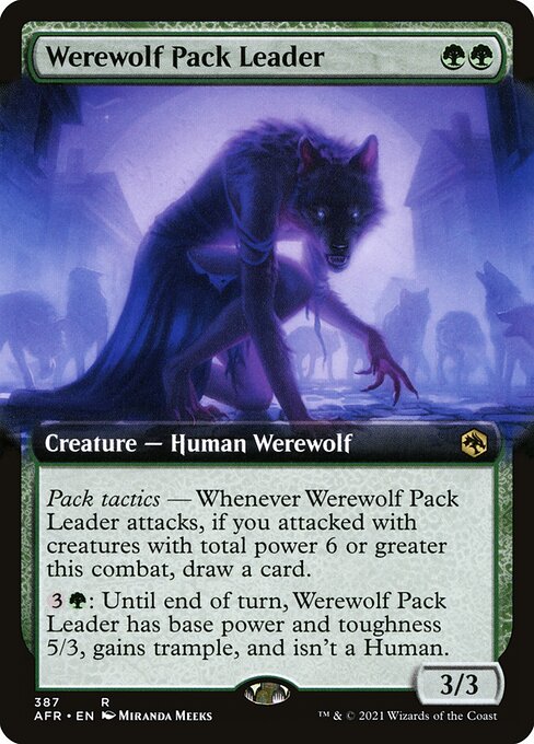 AFR: Werewolf Pack Leader (Extended Art) (Foil)