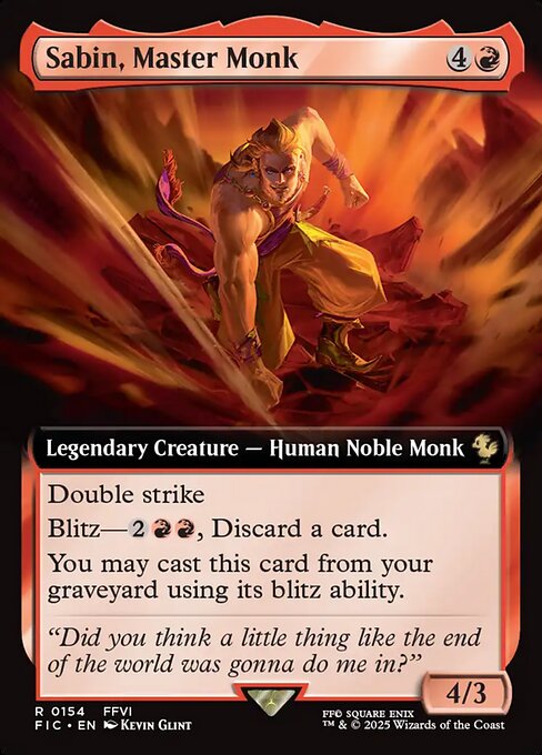 FIC: Sabin, Master Monk (Extended Art) (Foil)