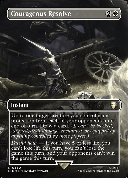 LTC: Courageous Resolve (Borderless) (Surge Foil)
