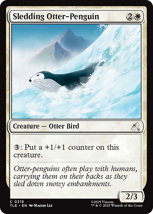 TLE: Sledding Otter-Penguin (0218)