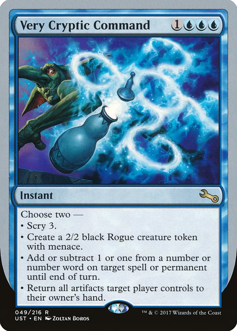 UST: Very Cryptic Command (F)