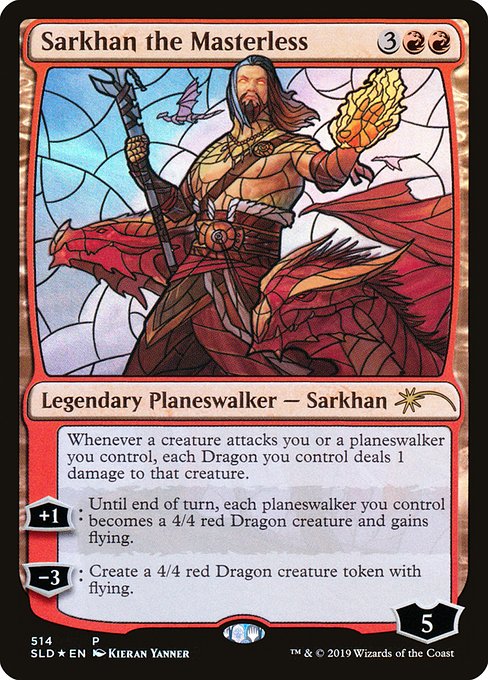 SLD: Sarkhan the Masterless (Stained Glass) (Foil)