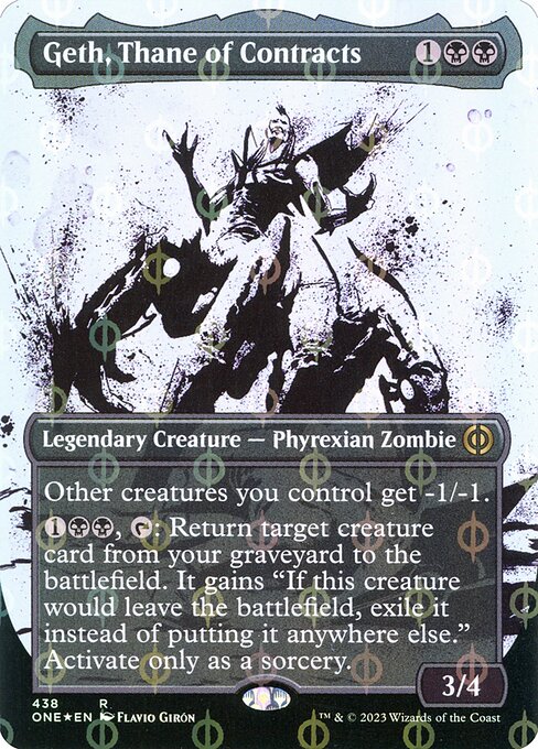 ONE: Geth, Thane of Contracts (Showcase) (Step-and-Compleat Foil)
