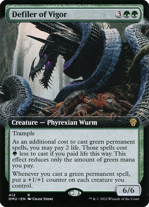 DMU: Defiler of Vigor (Extended Art) (Foil)