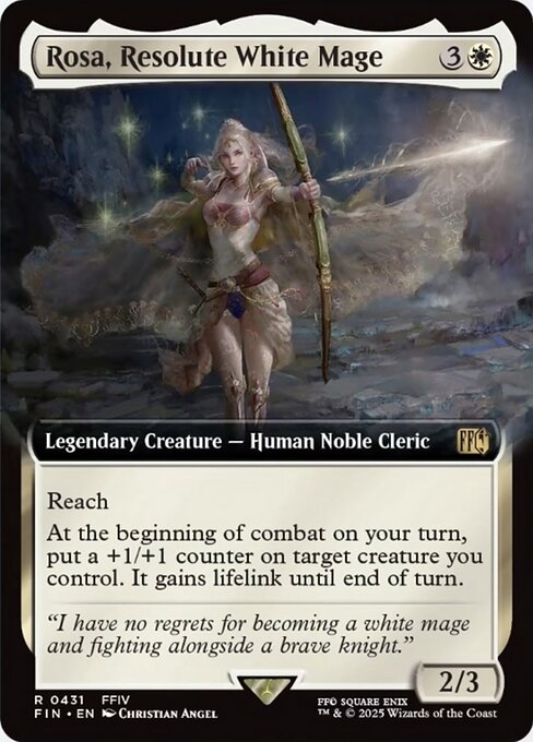 FIN: Rosa, Resolute White Mage (Extended Art) (Foil)