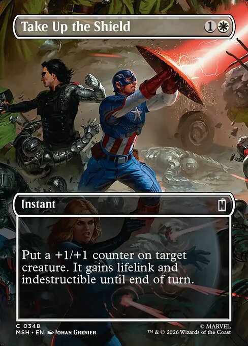MSH: Take Up the Shield (Borderless) (Foil)