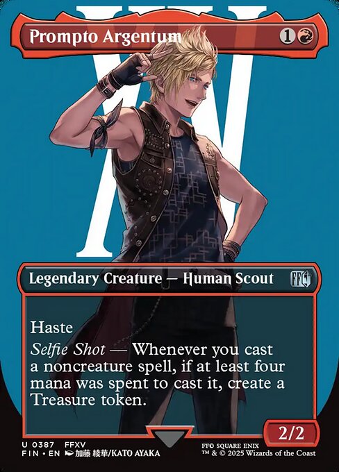 FIN: Prompto Argentum (Borderless) (Foil)