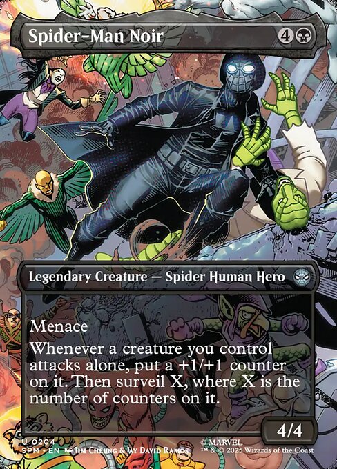 SPM: Spider-Man Noir (Borderless) (Foil)