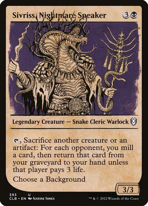 CLB: Sivriss, Nightmare Speaker (Showcase) (Foil)