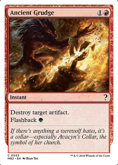 MB2: Ancient Grudge (White Border)
