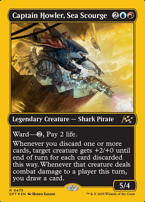 DFT: Captain Howler, Sea Scourge (First-Place Foil)
