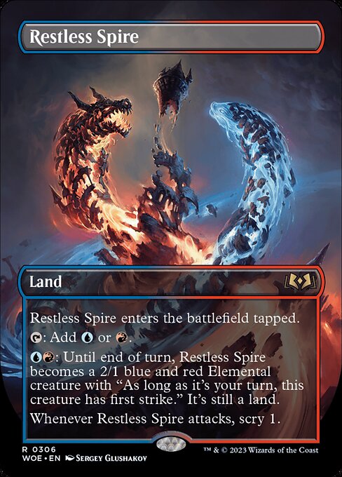 WOE: Restless Spire (Borderless) (Foil)