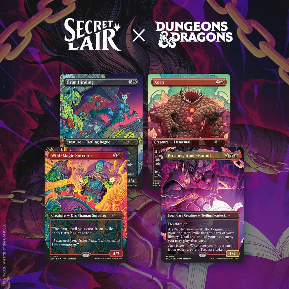 Secret Lair Drop Series: Dungeons & Dragons: Shadows Over Baldur's Gate