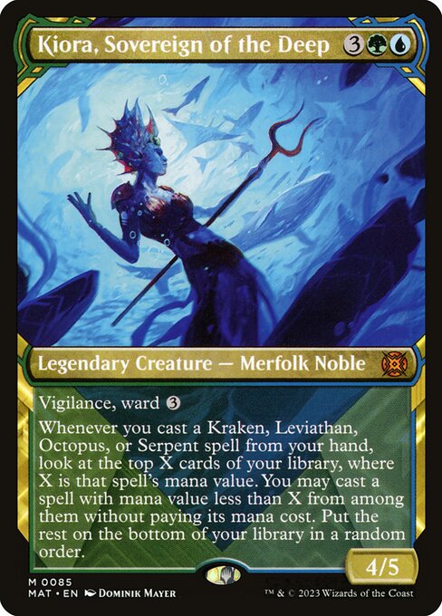 MAT: Kiora, Sovereign of the Deep (Showcase) (Foil)